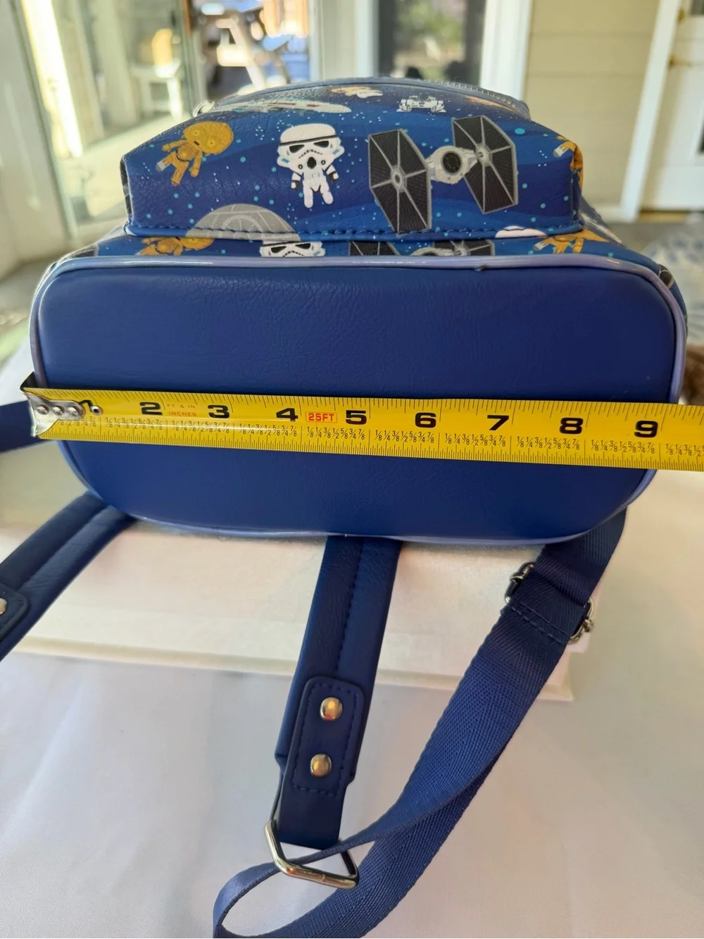 Loungefly Star Wars Blue Character Mini Backpack with Multicolor Accents